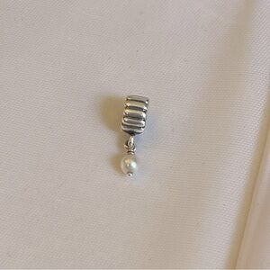 PANDORA Sterling Silver Pearl Dangle charm